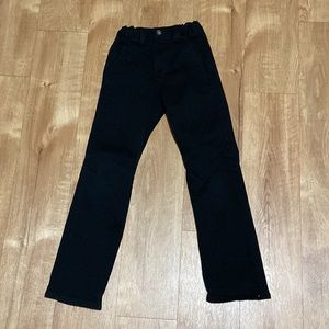 Boys CHAPS Black Pants Size 8 Slim